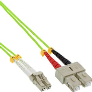 InLine Fiber Optical Duplex Cable LC/SC 50/125µm OM5 25m